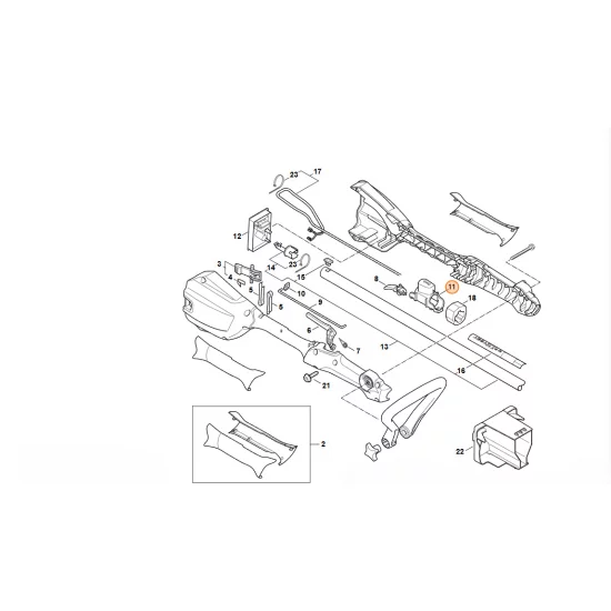 STIHL  Przycisk ryglujący 4522 740 5500